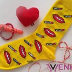 جوراب نیم ساق طرح رژلب