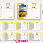 فایل لایه باز تقویم کد29