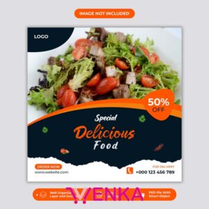 قالب منو غذا کد4620