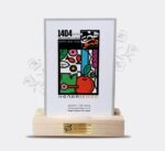 تقویم 12برگ ماه شمار با پایه چوبی