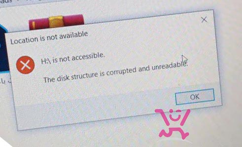 رفع خطای The Disk Structure Is Corrupted and Unreadable در ویندوز