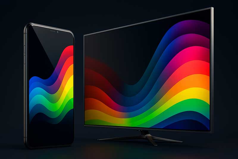 انواع صفحه نمایش موبایل و تلویزیون | راهنمای کامل فناوری‌های نمایشگر